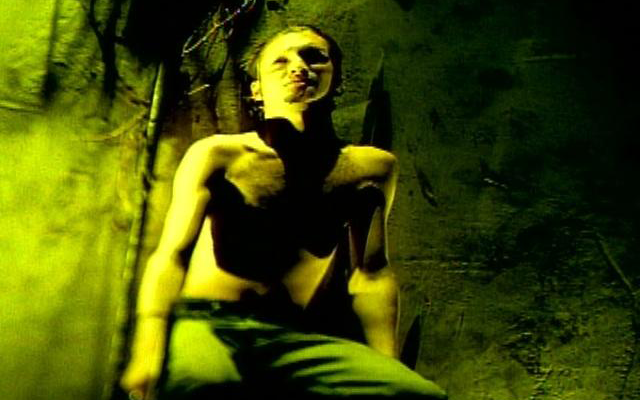 A screengrab from the music video for Angry Chair.