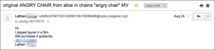 Another email from a potential customer.