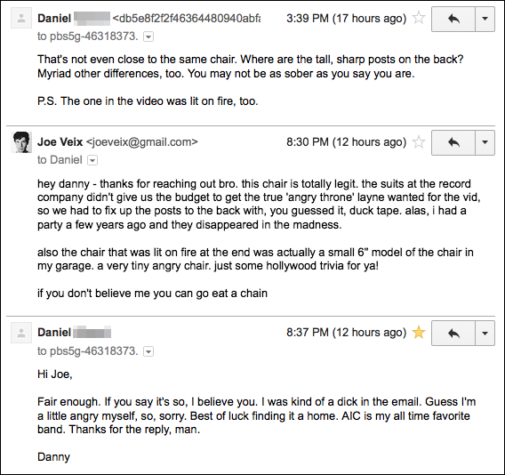Another email from a potential customer.