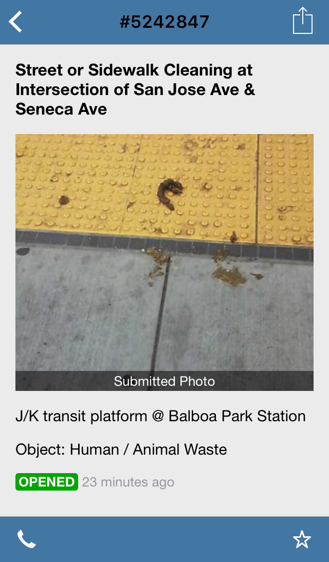 A gross gif featuring images of shit on the sidewalks of San Francisco.